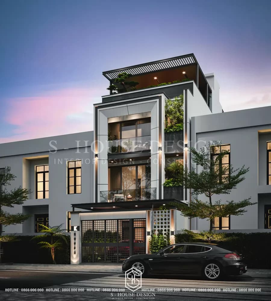 Thiết Kế Kiến Trúc Nhà Phố Hiện Đại 3 Tầng Anh Khang (4)