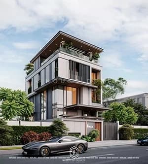 Thiết Kế Biệt Thự Hiện Đại Khu Villa Thủ Thiêm