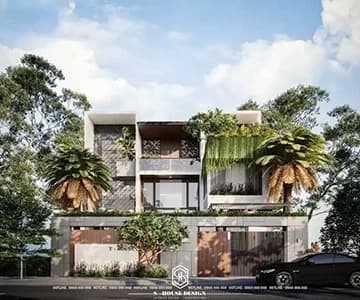 Architectural design of townhouses in Yen Vinh