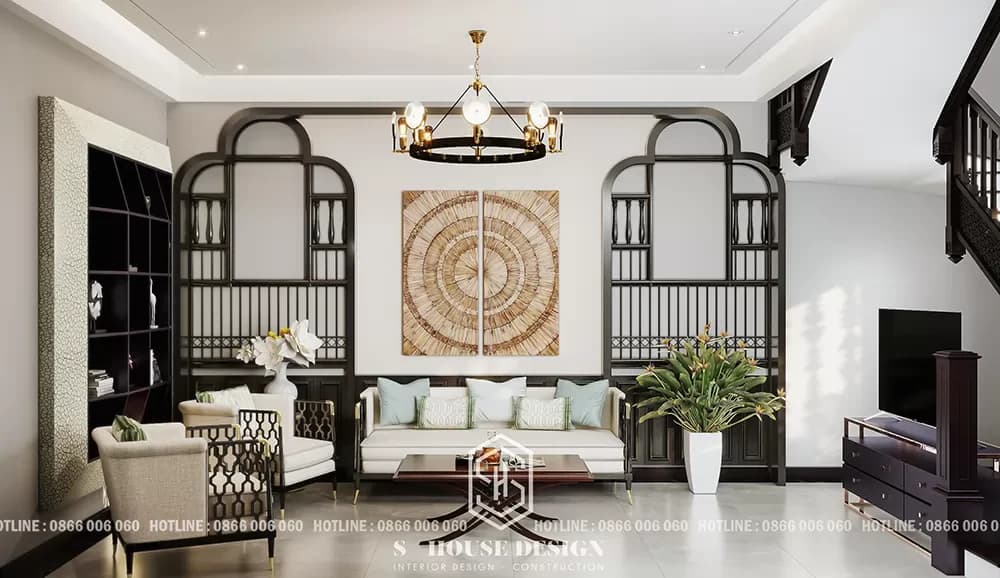 Thiết kế nội thất nhà phố phong cách Indochine (1)