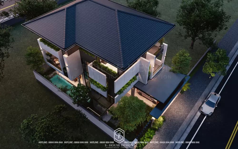 Thiết Kế Biệt Thự Hiện Đại 3 Tầng Tại KĐT VIP 1 VCN Phước Hải (4)