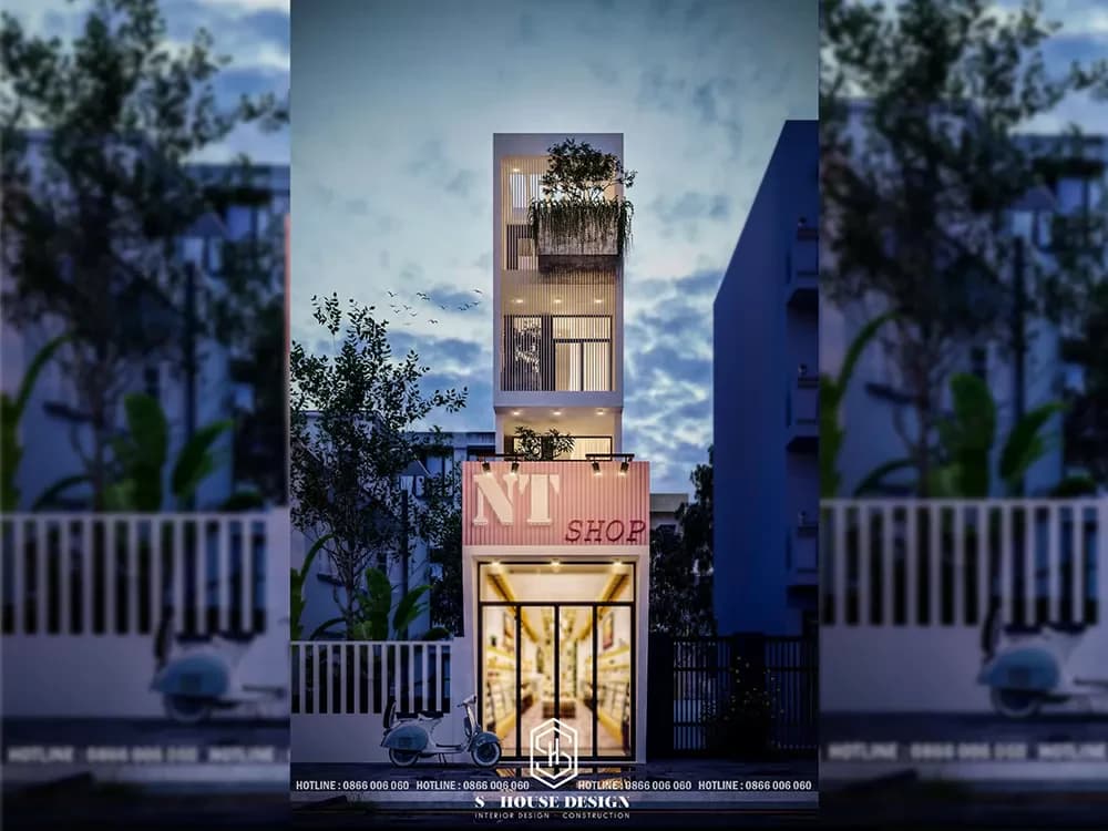 Thiết kế kiến trúc nhà phố kinh doanh (1)