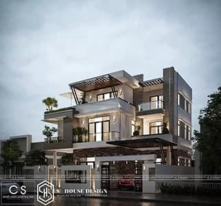 Architectural design of Mr. Phong's villa