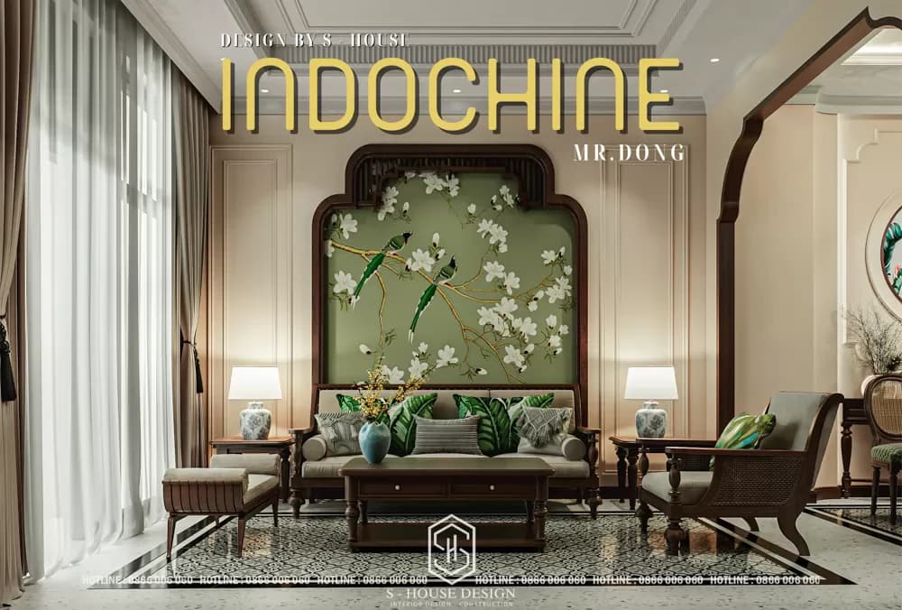 Indochine Style Anh Dong Townhouse Interior Design (1)