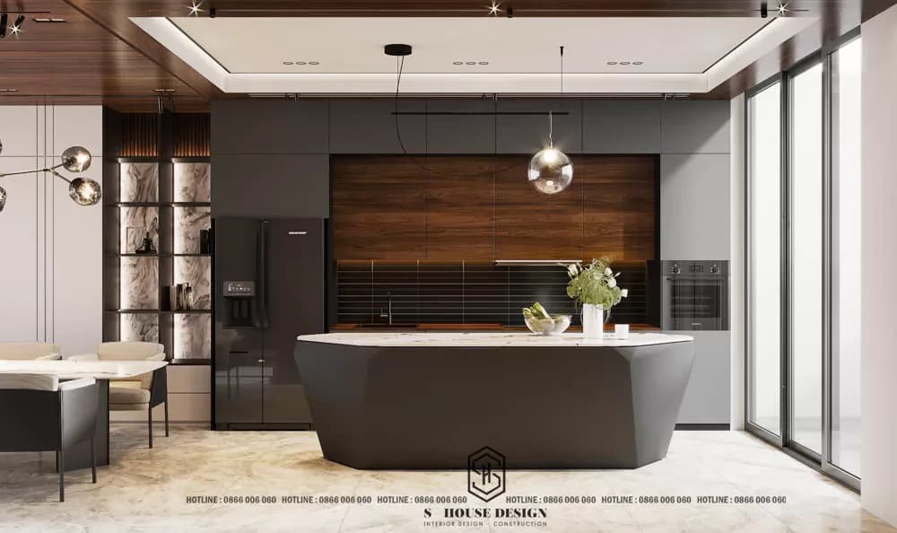 Modern 1 ground 2 floor townhouse design District 9 Ho Chi Minh City (3)