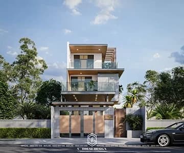 Thiết kế kiến trúc nhà phố anh Sơn
