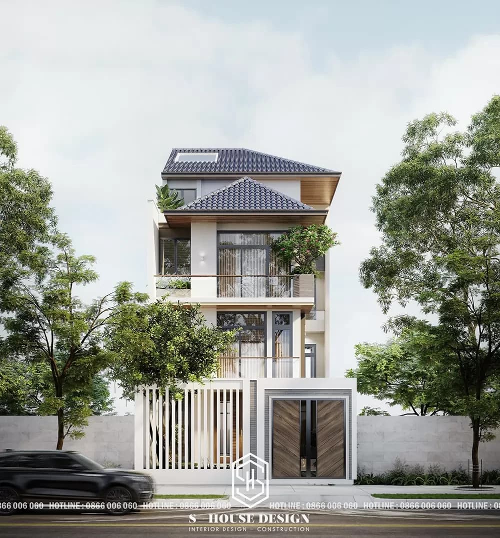 Modern Thai roof townhouse design (2)