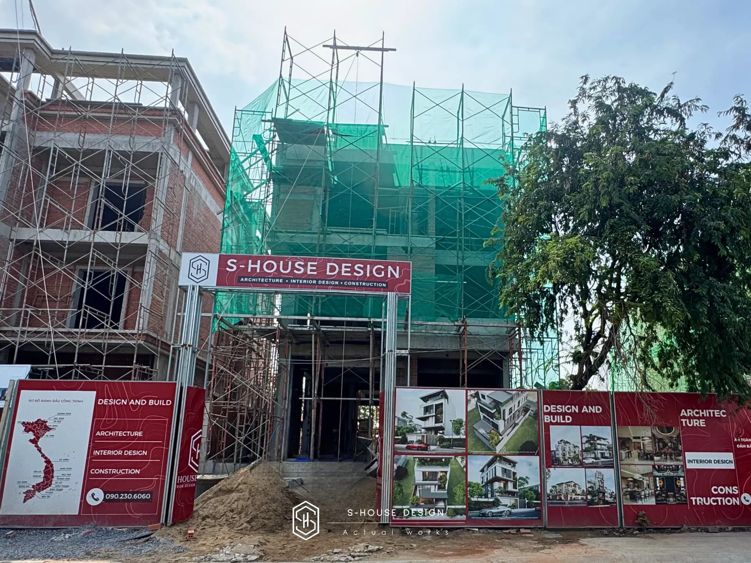Thi Công Biệt Thự Hiện Đại 4 Tầng 1 Hầm