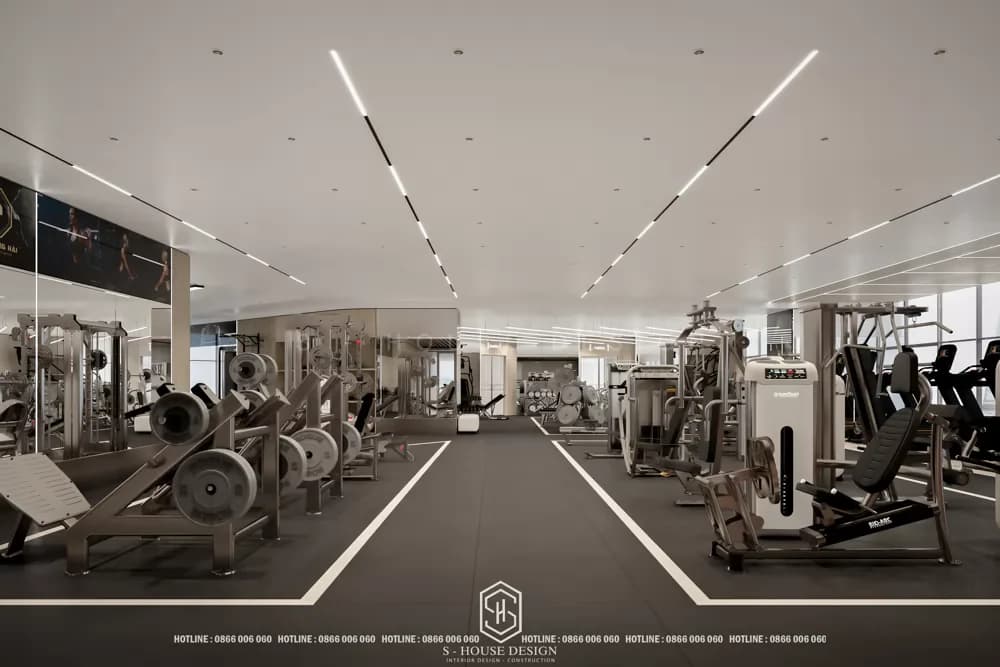 Thiết kế phòng Gym - Bến Thượng Hải Gym & Fitness Center (4)