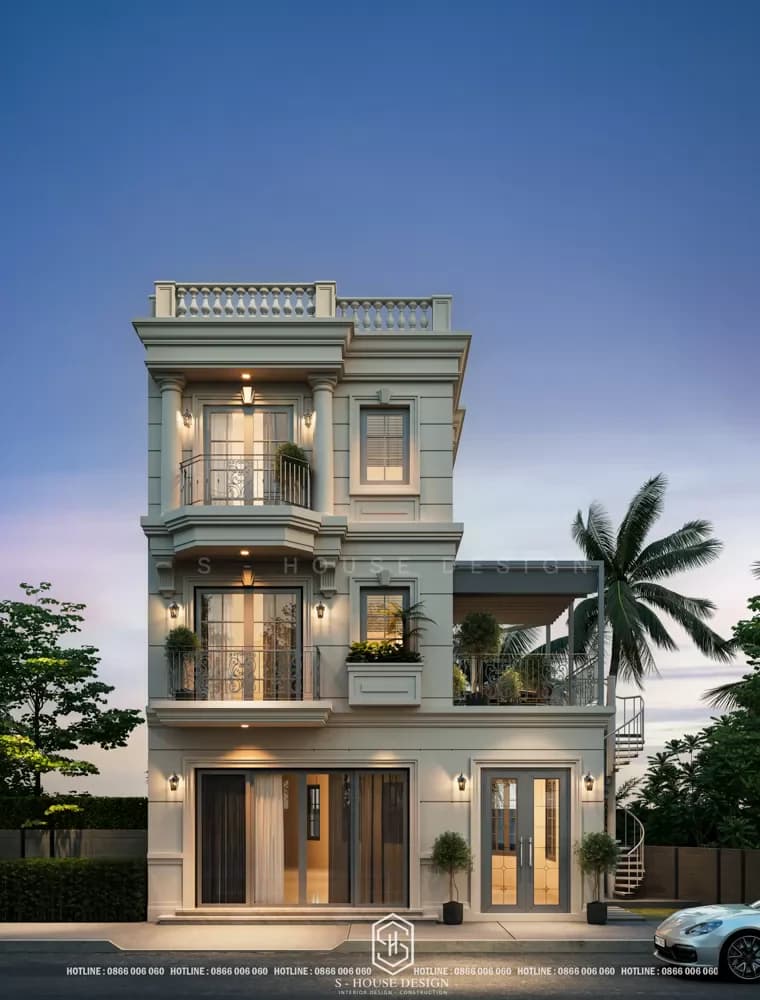 Anh Long's Neoclassical Townhouse Architecture In Buon Ma Thuot City