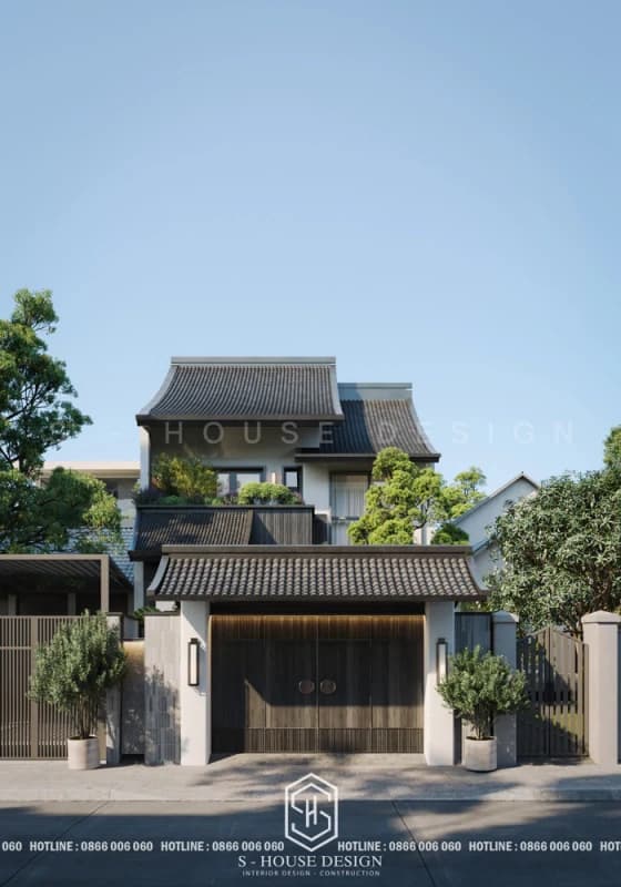Modern Townhouse Design Combining Japanese Tradition