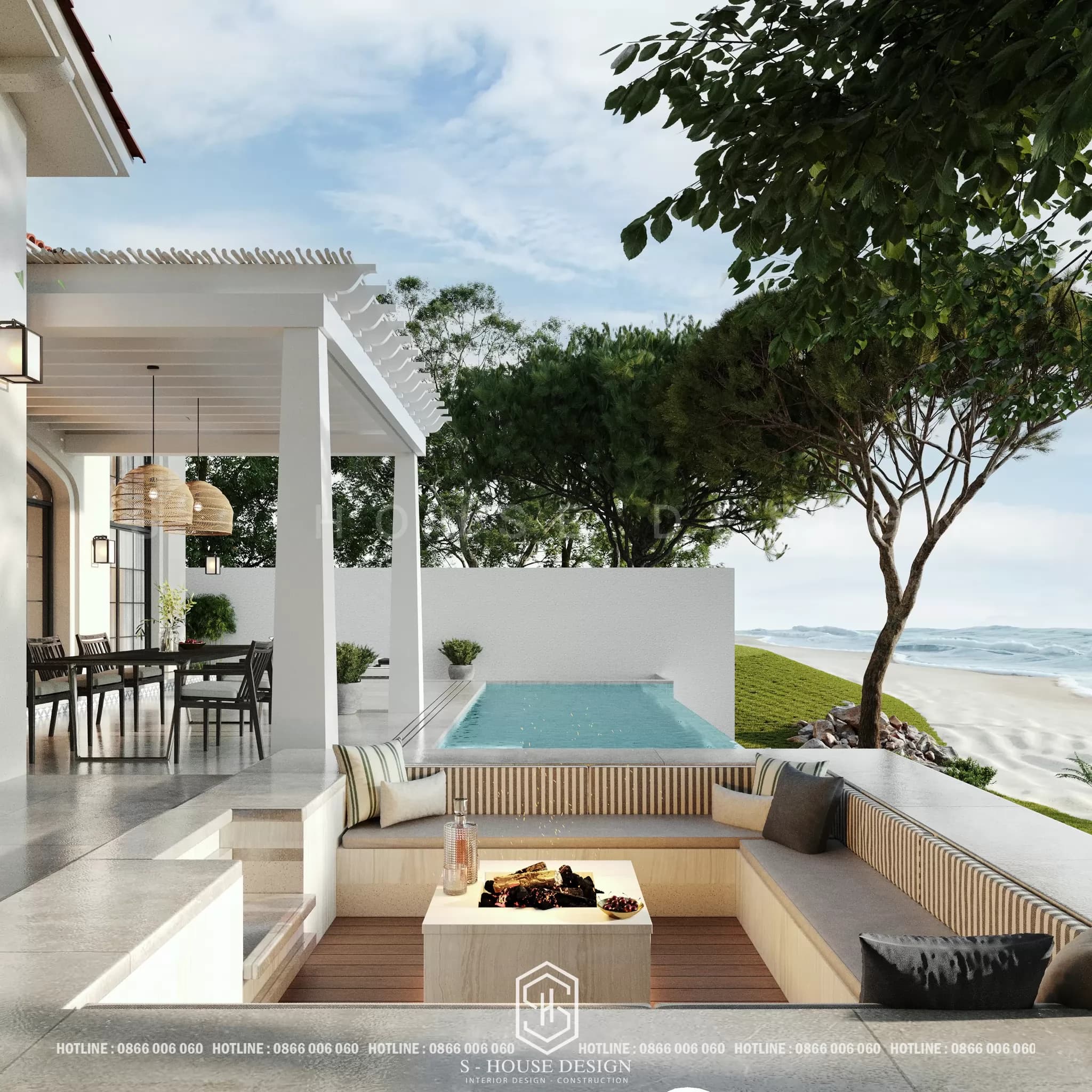 Resort Nghỉ Dưỡng Tại Gia Phong Cách Santorini (3)