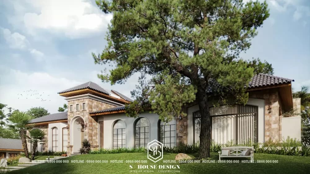 Ecological garden villa design (4)