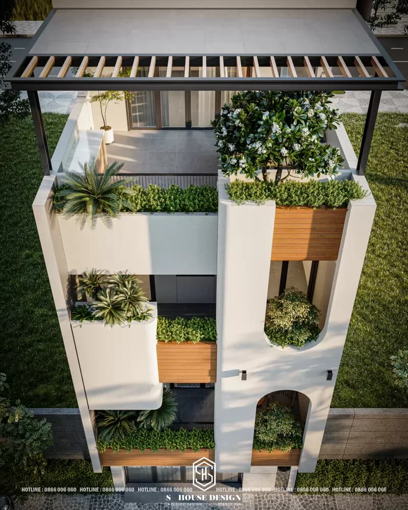 Architectural Design of Ms. Yen's Townhouse at VCN Phuoc Hai Urban Area (5)