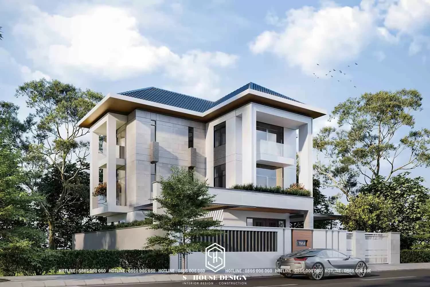 Thiết kế kiến trúc Villa Anh Văn (1)