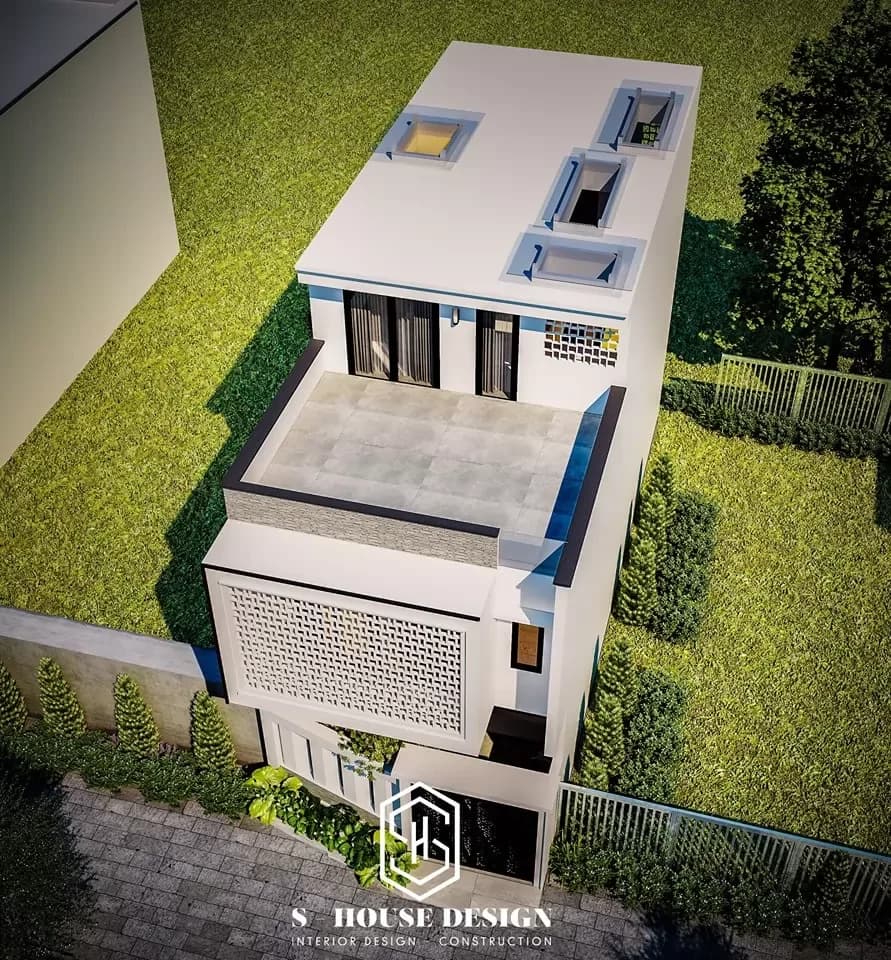 Thiết kế kiến trúc nhà chị Trâm (2)