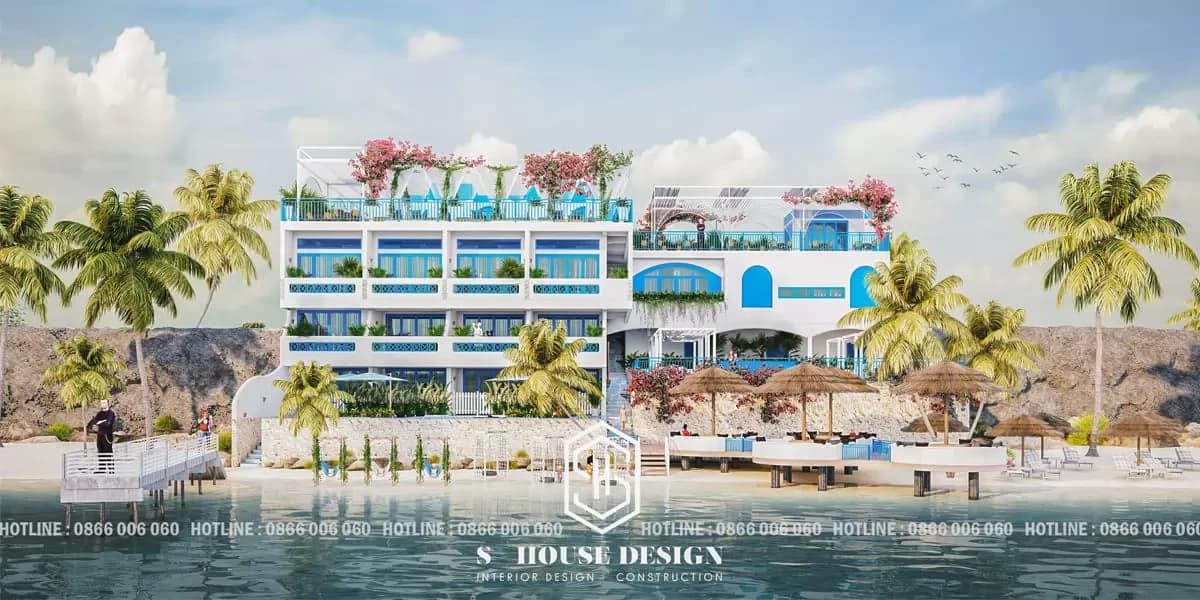 Architectural design of Santorini Hotel (1)