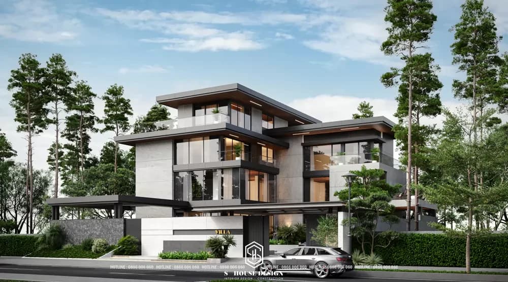 Thiết kế biệt thự hiện đại 3 tầng nghỉ dưỡng tại Đà LạtThiết kế biệt thự hiện đại 3 tầng nghỉ dưỡng tại Đà Lạt