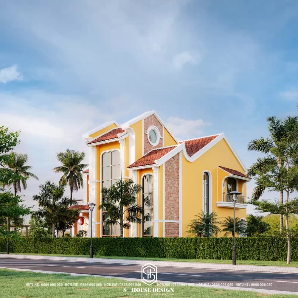 Thiết kế biệt thự phong cách phố cổ Hội An tại Nha Trang (3)