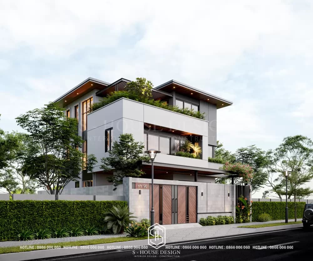 Modern Townhouse Architecture Uncle Hy at Handico Vinh Tan Urban Area (1)