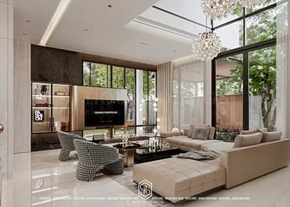 Nội Thất Biệt Thự Hiện Đại 3 Tầng Tại KĐT VIP 1 VCN PHước Hải