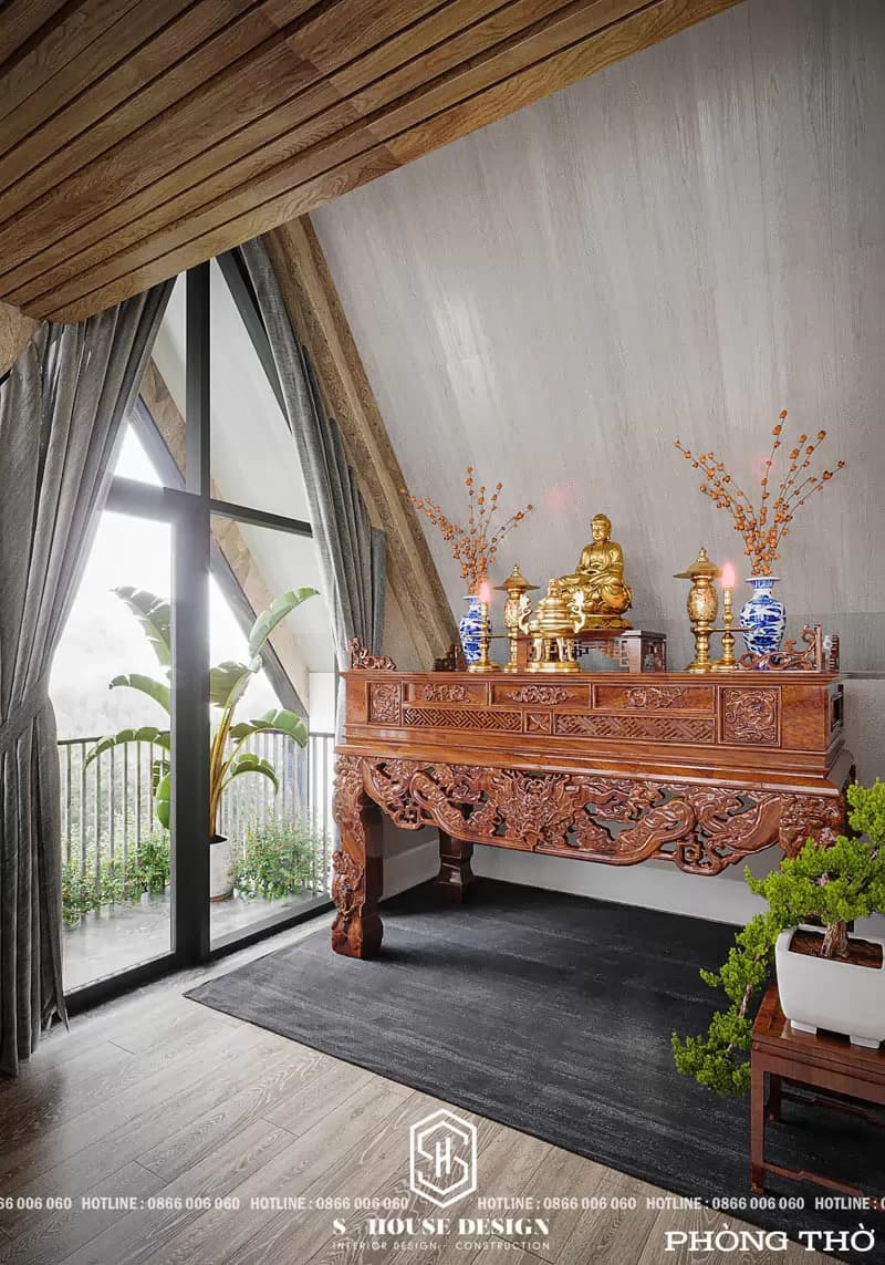 Thiết kế nội thất nhà đồi Đà Lạt (3)