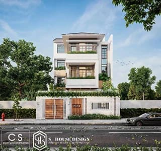 Architectural design of Mr. Nghiem's house
