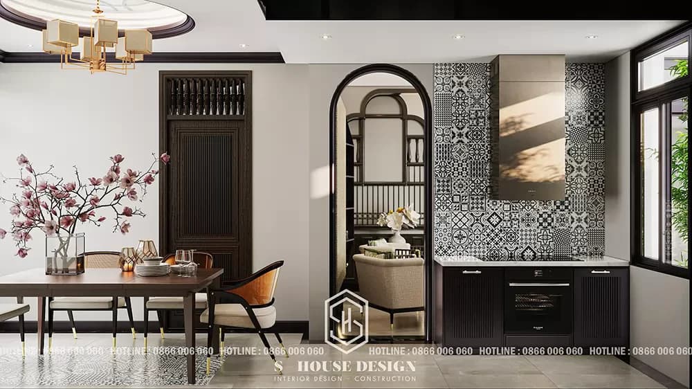 Thiết kế nội thất nhà phố phong cách Indochine (2)
