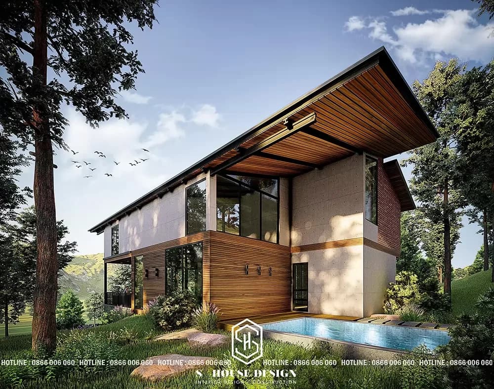 Thiết kế kiến trúc Villa Vườn Đồi (3)