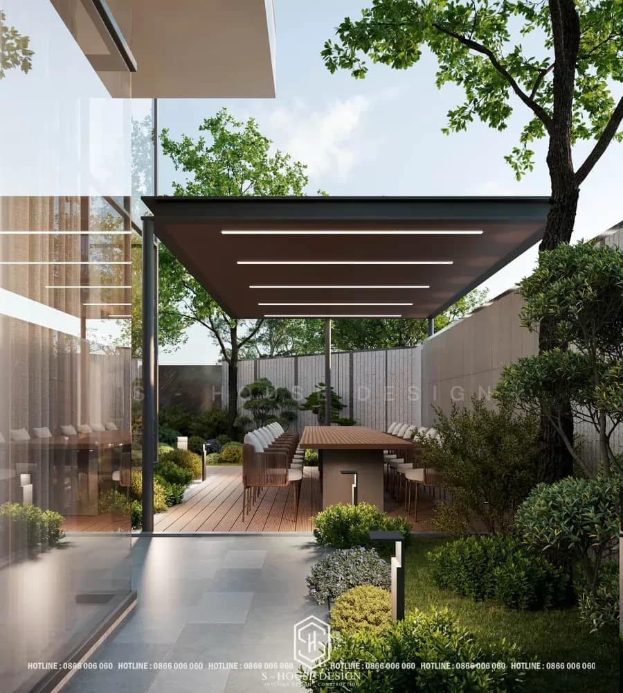 Modern Villa Design with Japanese Style Garden at VCN (3)