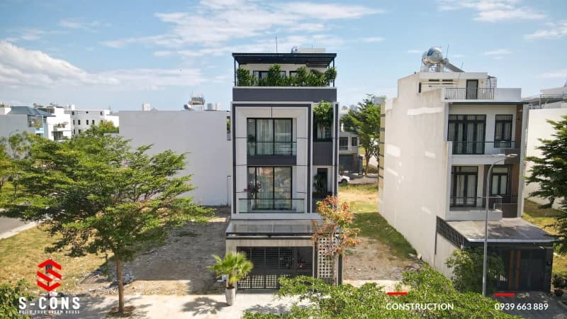 Thực Tế Kiến Trúc Nhà Phố Hiện Đại 3 Tầng Anh Khang