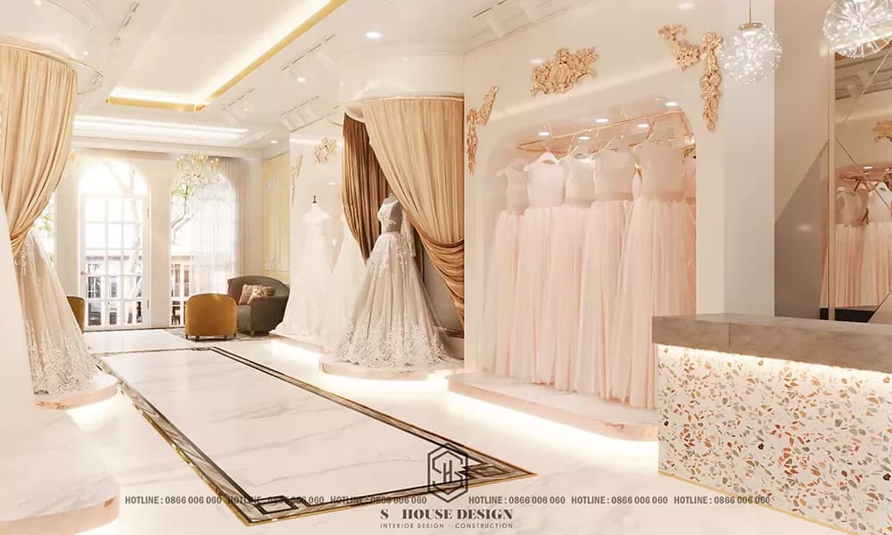 Thiết kế studio áo cưới phong cách Tân Cổ Điển (1)