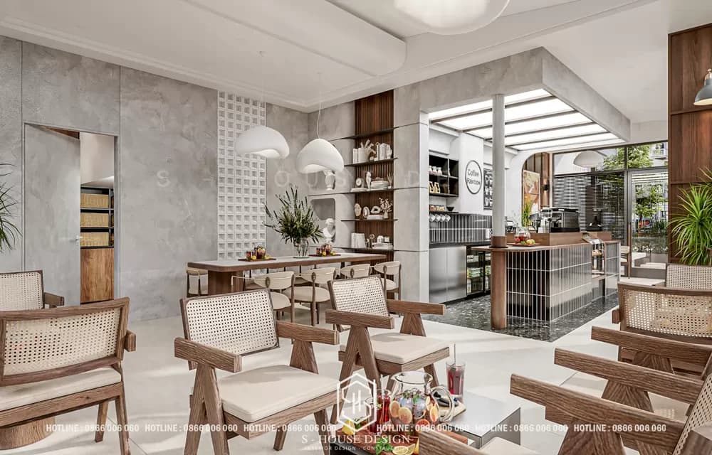 Thiết Kế Nội Thất Quán Cafe Đẹp Phong Cách Hiện Đại (1)