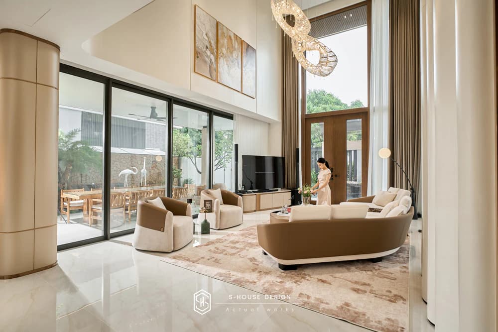 Hoàn Thiện Nội Thất Biệt Thự Hiện Đại Tại Riverside Villa