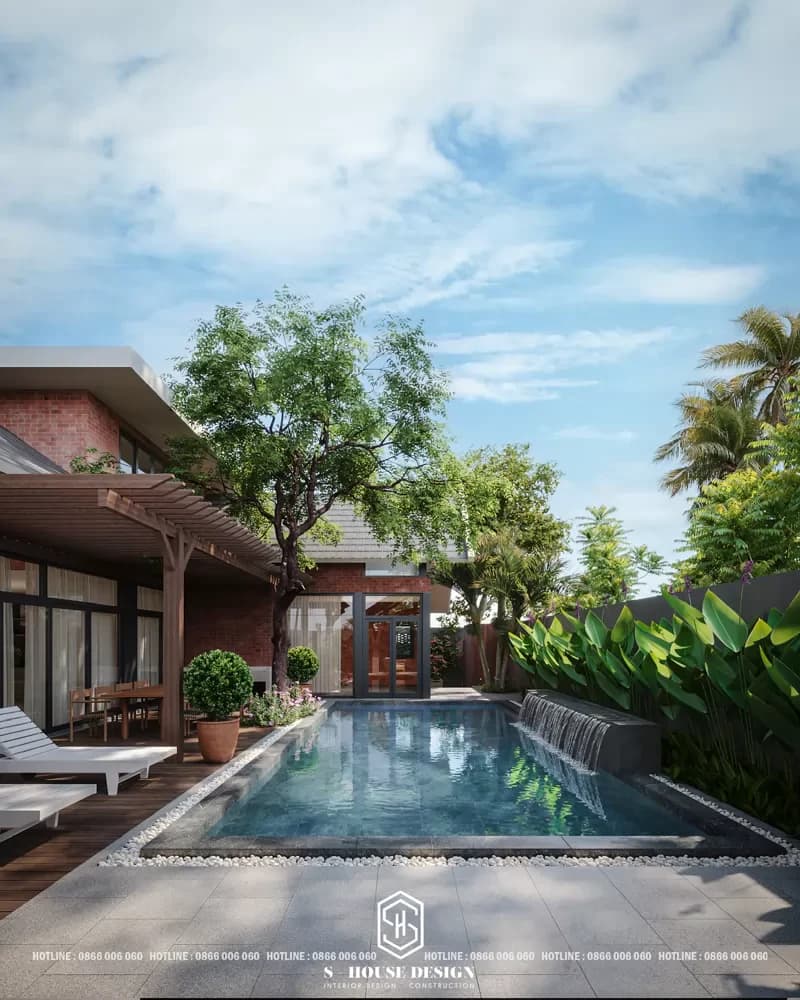 Mr. Chung's garden villa design in Giang Huong urban area (2)