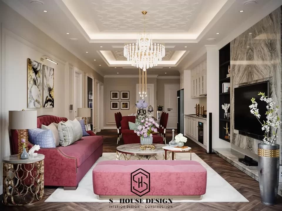 Interior design and construction of Ms. Nhung's apartment