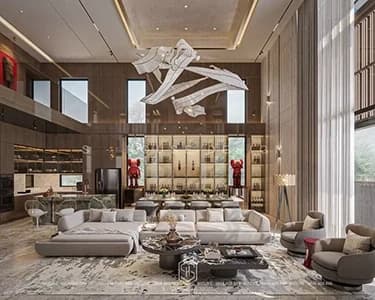 Interior Design of Walnut Wood Villa at VCN Phuoc Hai