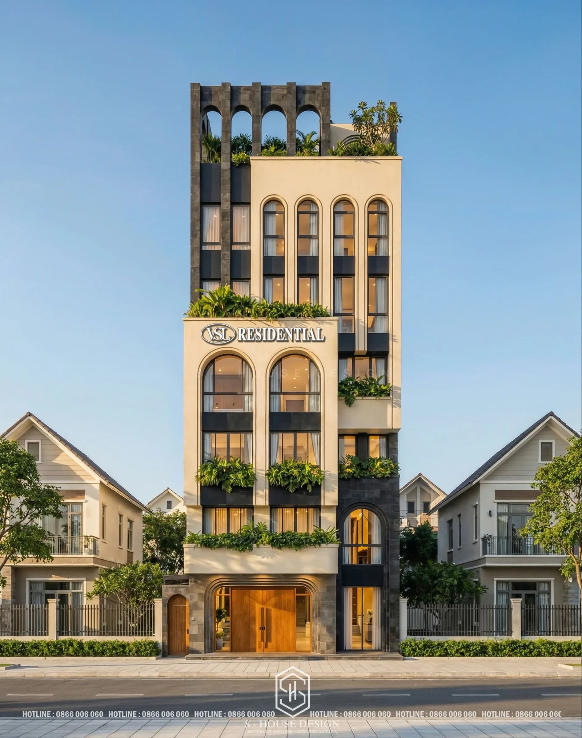 Townhouse Design Combined with Luxury Apartment Rental Business