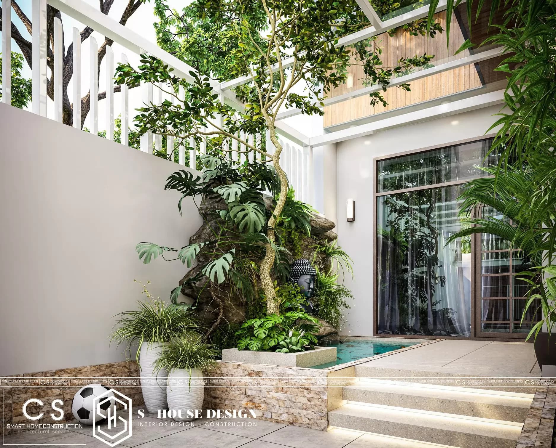 Thiết kế kiến trúc nhà anh Nghiêm (5)