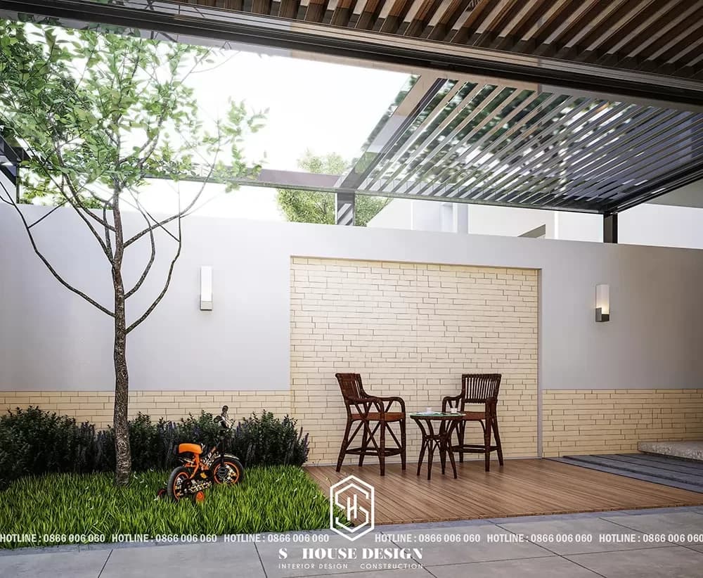 Thiết kế kiến trúc nhà phố chị Kim Anh (1)