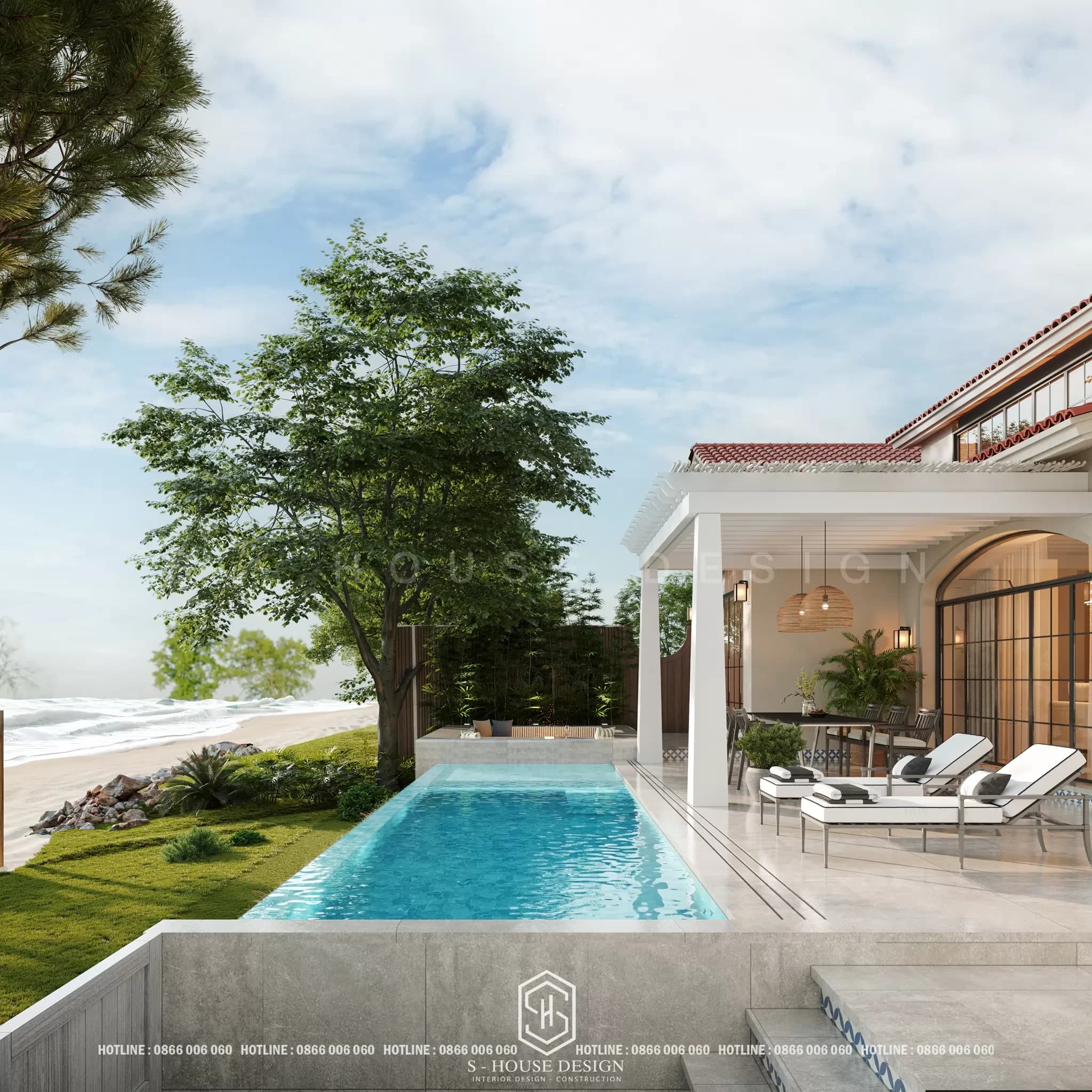 Resort Nghỉ Dưỡng Tại Gia Phong Cách Santorini (2)