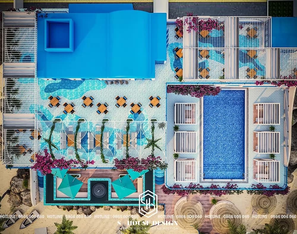 Thiết kế kiến trúc Khách sạn Santorini (5)