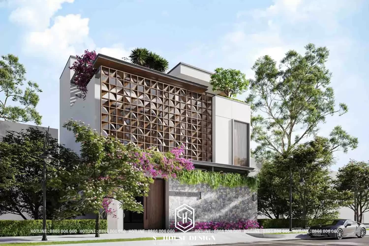 2-storey townhouse architectural design model (2)