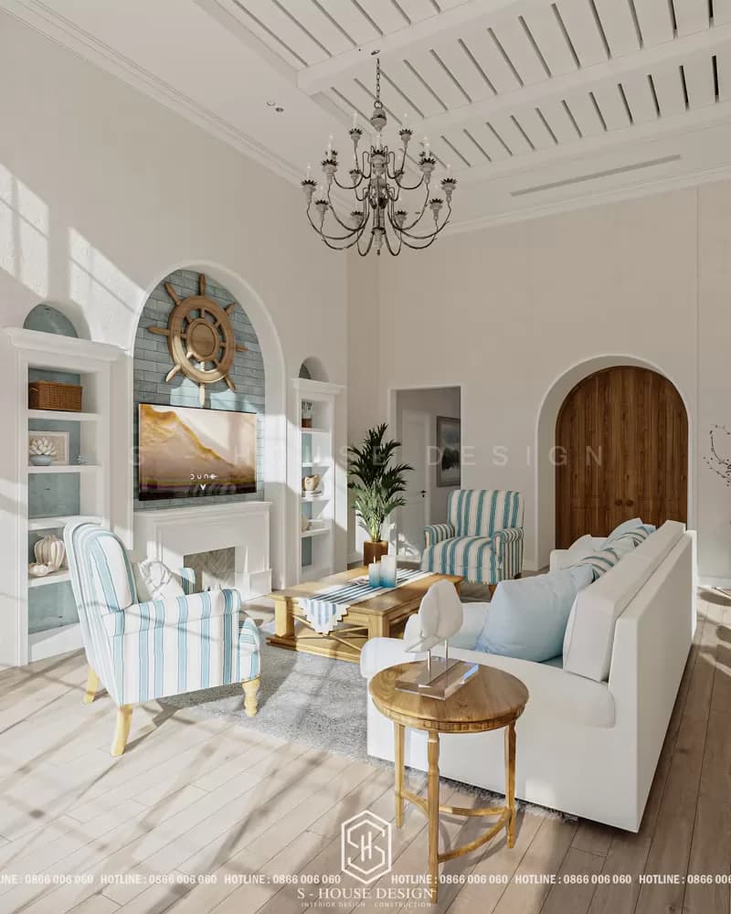 Thiết Kế Nội Thất Resort Nghỉ Dưỡng Tại Gia Phong Cách Santorini (2)