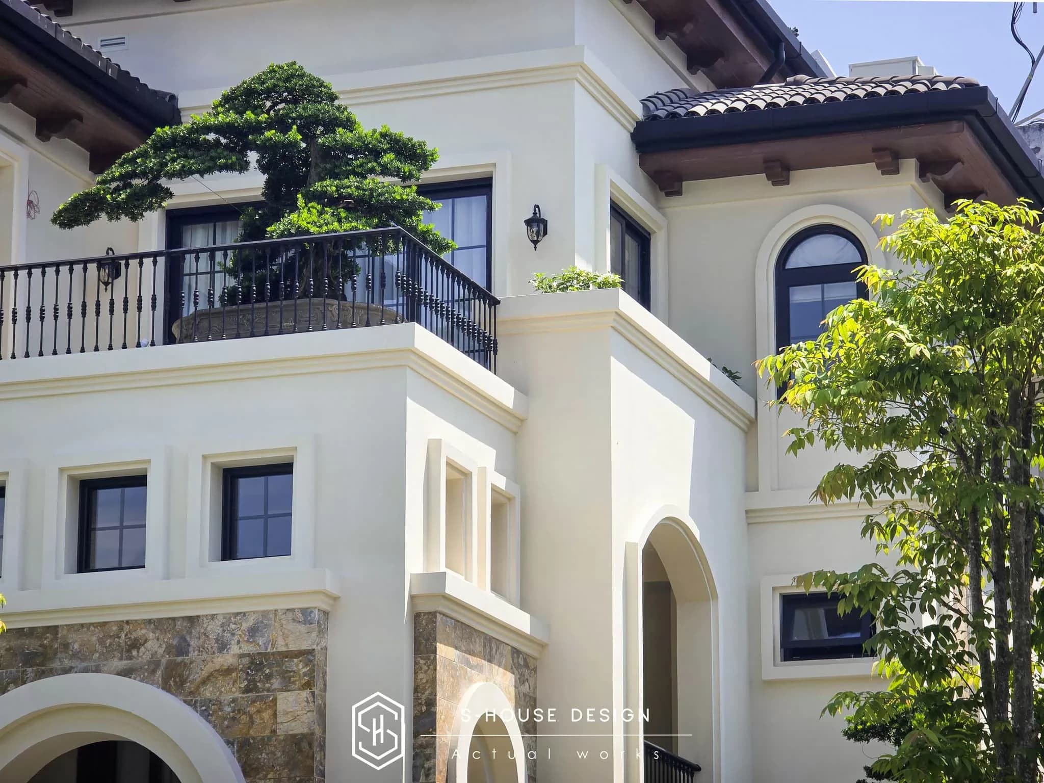 Hoàn Thiện Kiến Trúc Biệt Thự Phong Cách Địa Trung Hải (4)