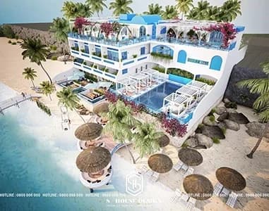 Thiết kế kiến trúc Khách sạn Santorini