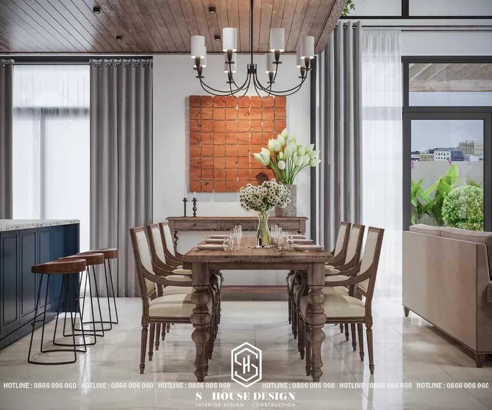 Thiết Kế Nội Thất Biệt Thự Vườn Anh Chung KĐT Giáng Hương (4)