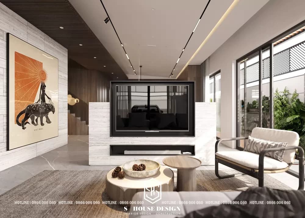 Interior design of Mr. Tuan's street villa in My Gia urban area