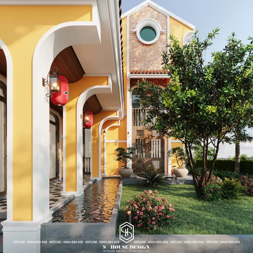 Thiết kế biệt thự phong cách phố cổ Hội An tại Nha Trang (1)