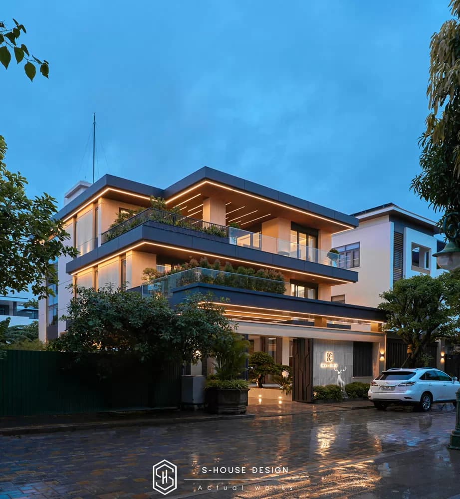Kiến Trúc Thực Tế Biệt Thự Hiện Đại 3 Tầng Tại Riverside Villa (2)